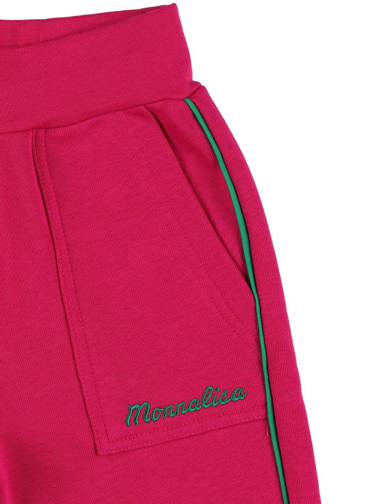 Monnalisa: Pantalon de survêtement en coton - Fuchsia - kids-girls_1 | Luisa Via Roma