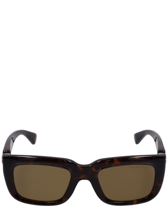 Alexander McQueen: AM0431S sunglasses - Havana/Brown - men_0 | Luisa Via Roma
