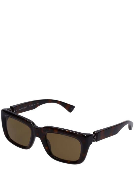 Alexander McQueen: AM0431S sunglasses - Havana/Brown - men_1 | Luisa Via Roma