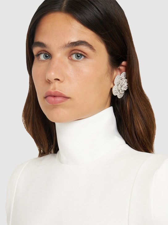 Magda Butrym: Crystal flower ear jacket - women_1 | Luisa Via Roma