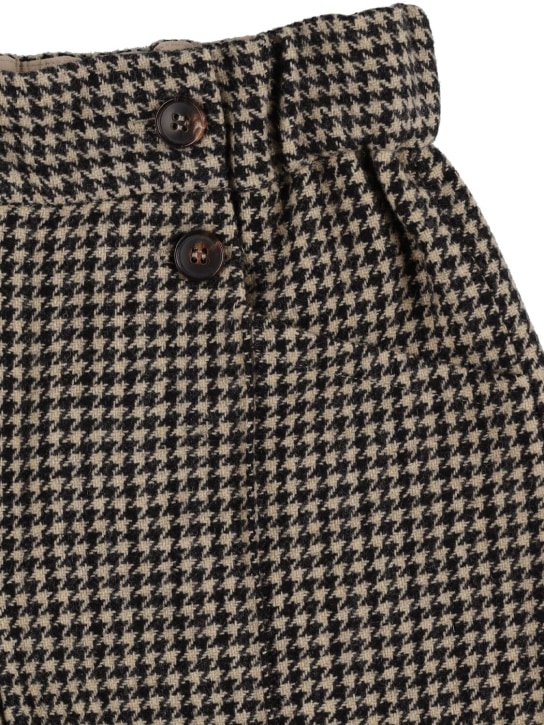Bonpoint: Diplome wool blend shorts - Militärgrün - kids-girls_1 | Luisa Via Roma