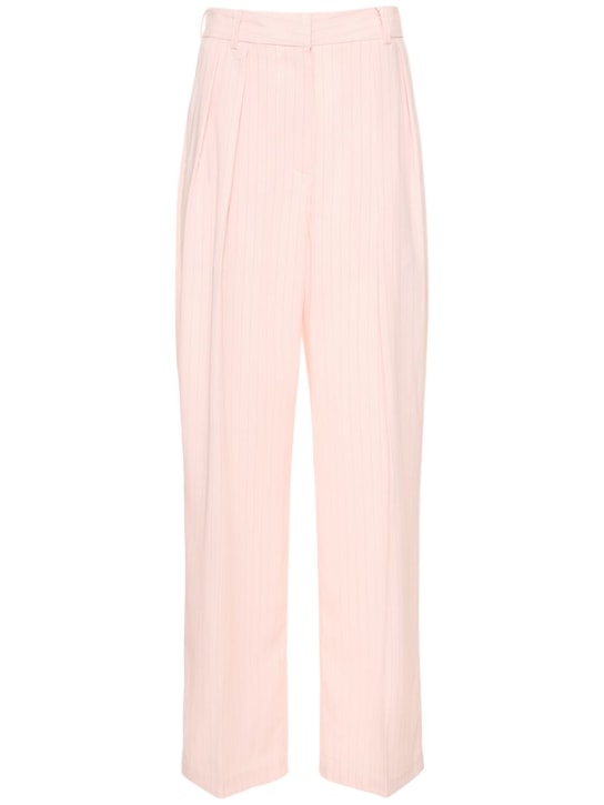 The Frankie Shop: Tansy pleated fluid pants - Pink - women_0 | Luisa Via Roma