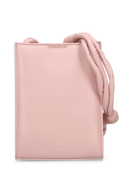 Jil Sander: Small Tangle padded shoulder bag - Sepia Rose - women_0 | Luisa Via Roma