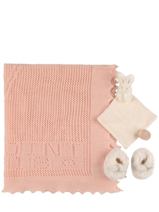 Bonpoint: Newborn sleep accessories set - Pink/White - kids-girls_0 | Luisa Via Roma