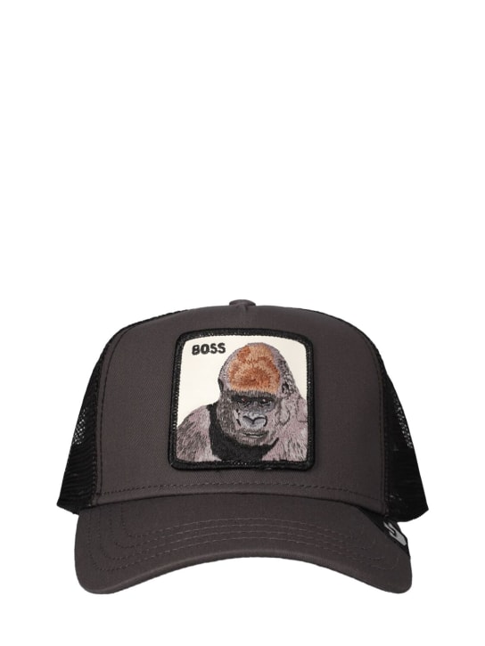 Goorin Bros: The Primal Boss trucker hat w/patch - Grey/Multi - men_0 | Luisa Via Roma
