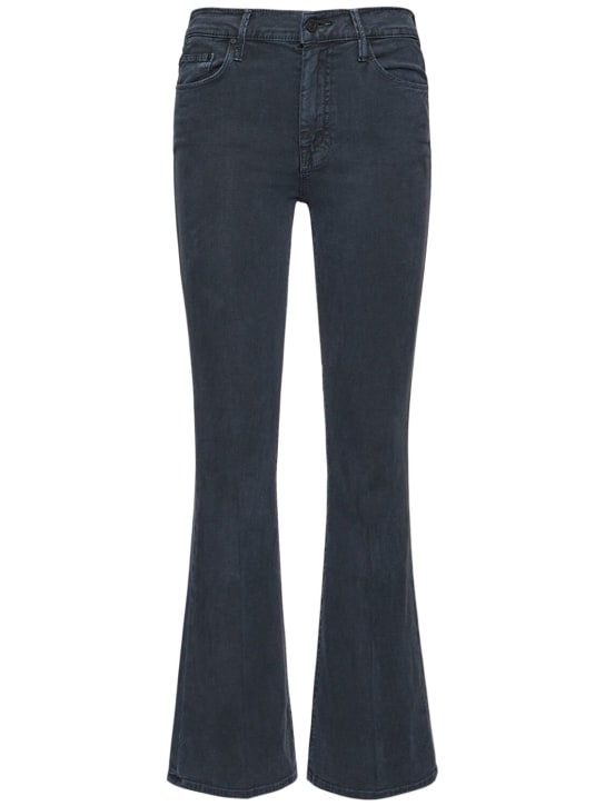 Mother: Jeans Weekender de talle medio - Negro Lavado - women_0 | Luisa Via Roma