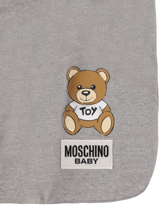 Moschino: Printed cotton blanket - kids-boys_1 | Luisa Via Roma