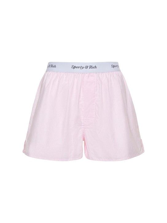 Sporty & Rich: Boxer shorts - Pink - women_0 | Luisa Via Roma