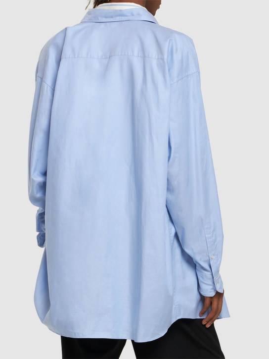 Maison Margiela: Oversize classic button down shirt - men_1 | Luisa Via Roma