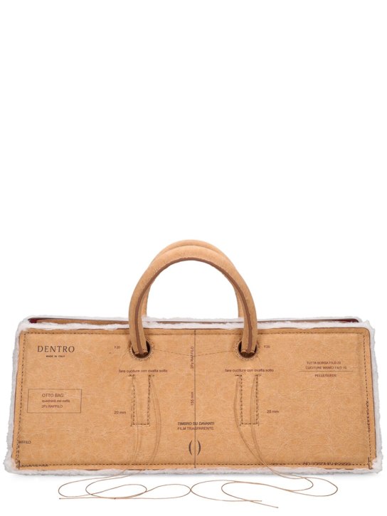 Dentro: Otto paper top handle bag - Brown - women_0 | Luisa Via Roma