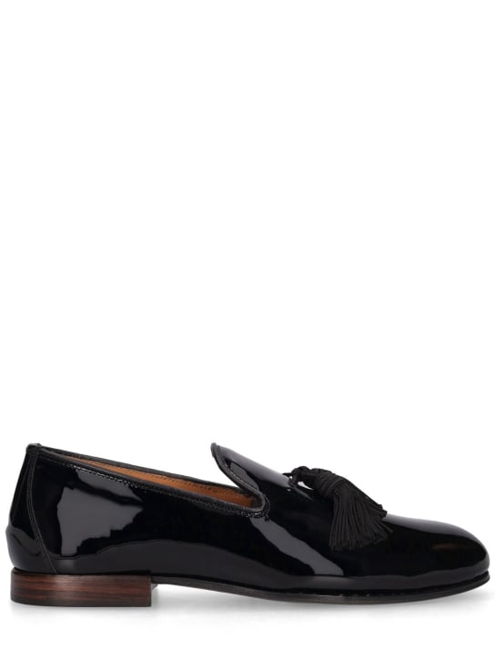 Tom Ford: Nicolas line soft leather loafers - Black - men_0 | Luisa Via Roma