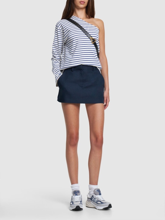 Isle linen blend mini skirt - The Frankie Shop - Women | Luisaviaroma
