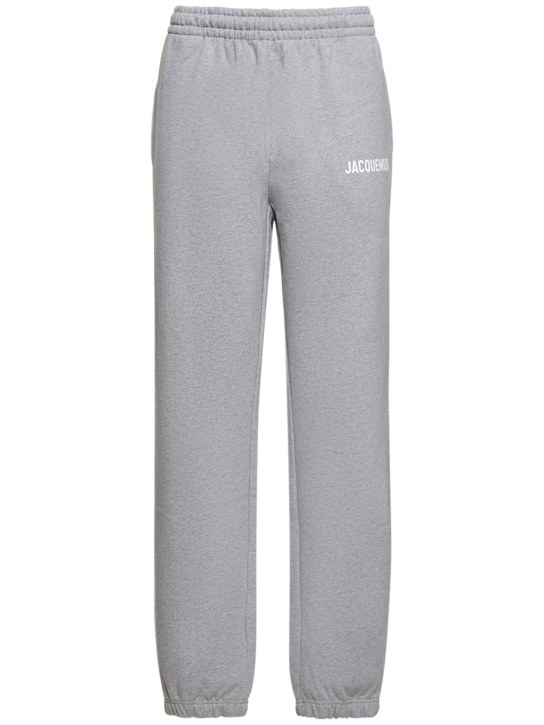 Jacquemus: Le Jogging Jacquemus cotton sweatpants - Grey - women_0 | Luisa Via Roma