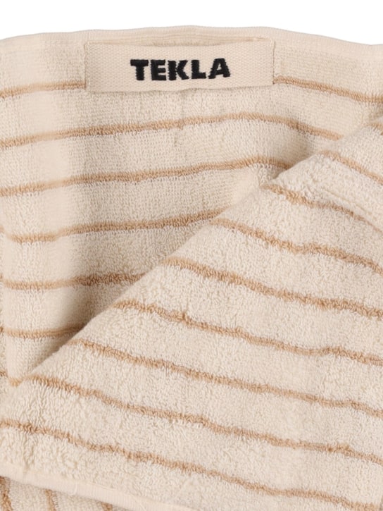 Tekla: Lot de 3 serviettes de bain en coton biologique - Beige - ecraft_1 | Luisa Via Roma