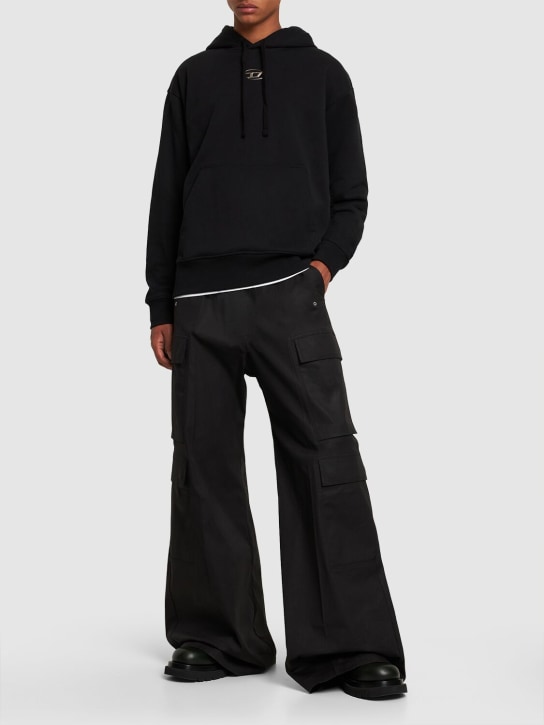 Oval-d mold print cotton jersey hoodie - Diesel - Men | Luisaviaroma