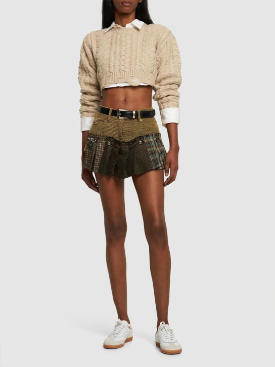 R13: Pullover mit Rissen - Beige - women_1 | Luisa Via Roma