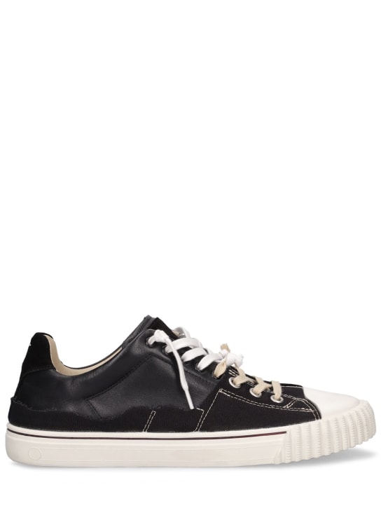 Shop Louis Vuitton Leather Logo Low-Top Sneakers (1ABUSF, 1AB33G, 1ABUSV)  by Sakura-Merica