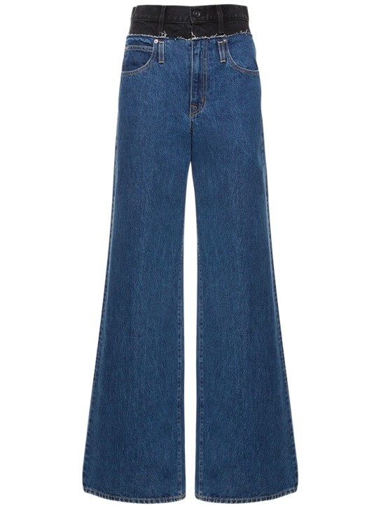 Slvrlake: Re-worked Eva double waistband jeans - Mavi - women_0 | Luisa Via Roma
