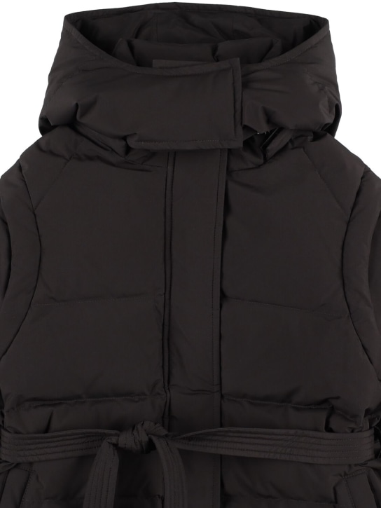 Yves Salomon Enfant: Piumino in nylon - Nero - kids-girls_1 | Luisa Via Roma