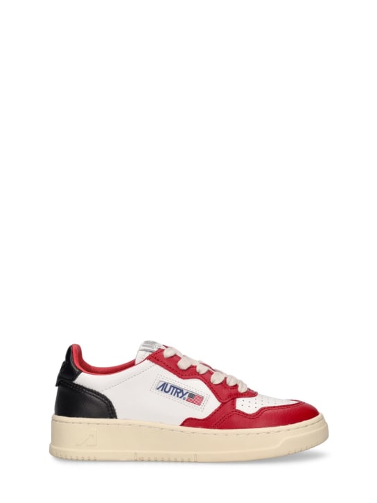 Autry: Medalist low lace-up sneakers - kids-girls_0 | Luisa Via Roma