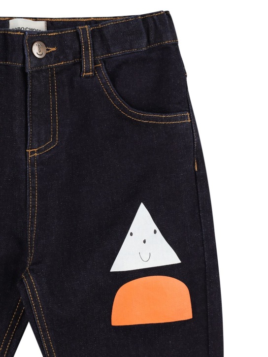 Bobo Choses: Jeans in misto cotone stampato stretch - kids-boys_1 | Luisa Via Roma
