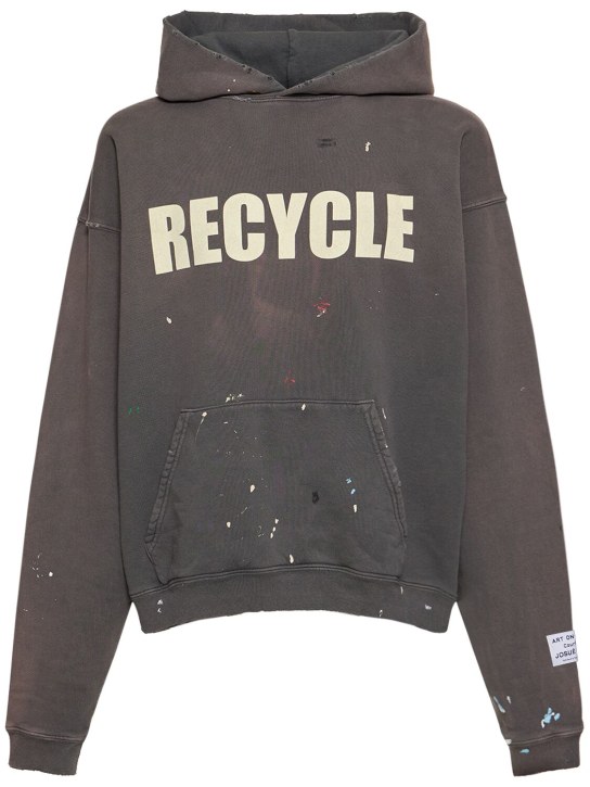 Gallery Dept.: Cotton recycle logo hoodie - men_0 | Luisa Via Roma