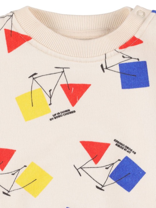 Bobo Choses: All over print organic cotton sweatshirt - kids-boys_1 | Luisa Via Roma