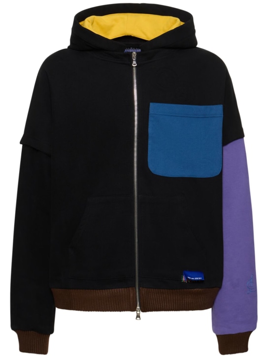 Lifted Anchors: Track & Field cotton hoodie - men_0 | Luisa Via Roma