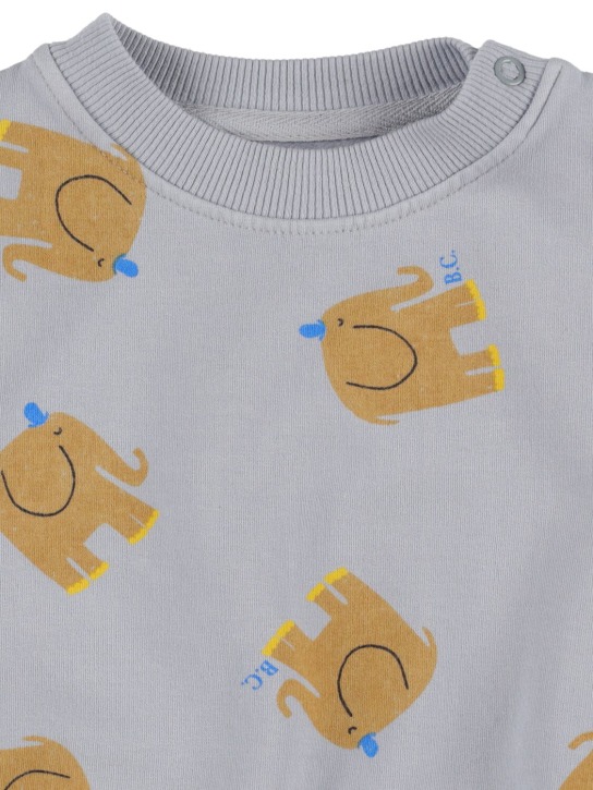 Bobo Choses: Elephant organic cotton blend sweatshirt - kids-boys_1 | Luisa Via Roma