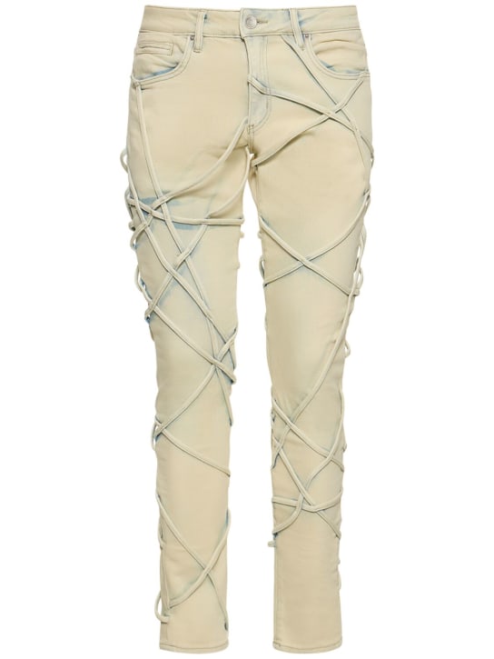 Embellish: Jeans skinny desgastados - Beige - men_0 | Luisa Via Roma
