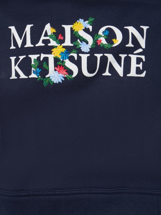 Maison Kitsuné: Komfort-Hoodie „Maison Kitsune“ - Tintenblau - men_1 | Luisa Via Roma