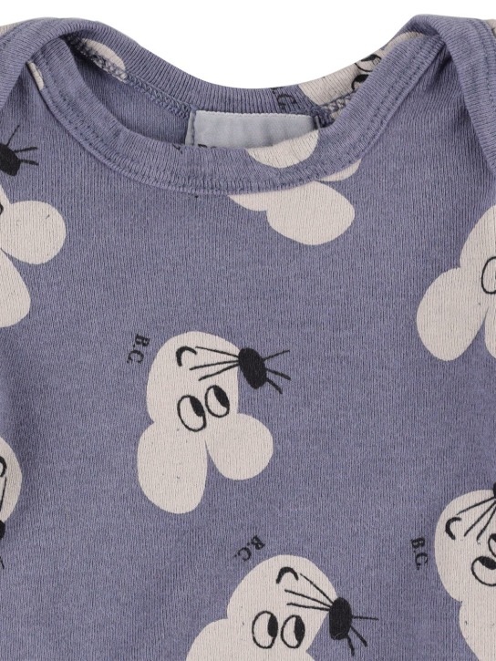 Bobo Choses: Mouse organic cotton blend bodysuit - Bunt - kids-girls_1 | Luisa Via Roma