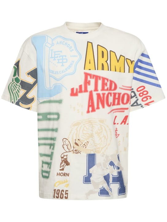 Lifted Anchors: T-shirt imprimé scrapbook - Multicolore - men_0 | Luisa Via Roma
