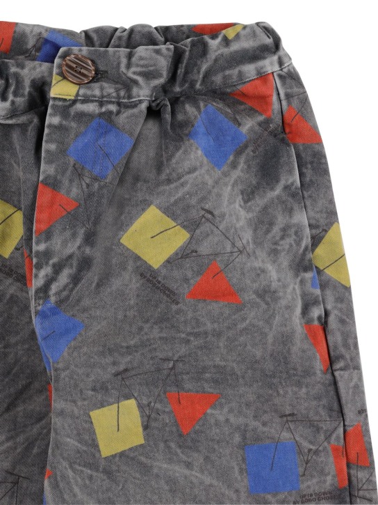 Bobo Choses: Jeans de algodón stretch estampados - Gris - kids-boys_1 | Luisa Via Roma
