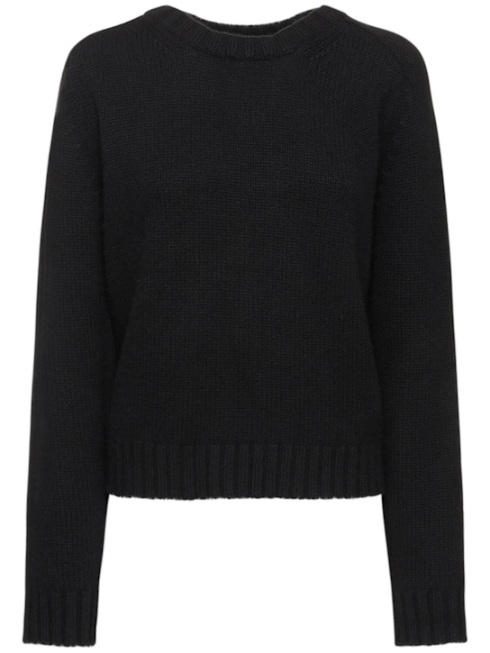 Khaite: Mae cashmere crewneck sweater - women_0 | Luisa Via Roma