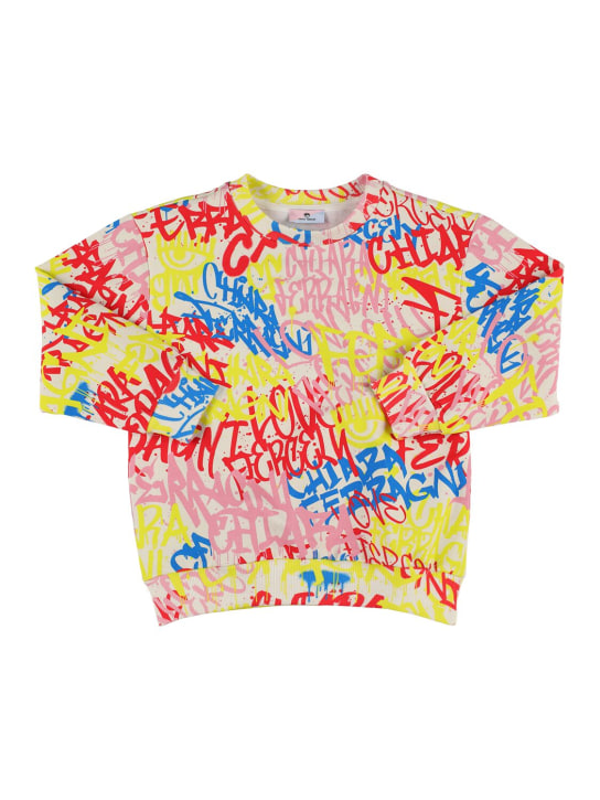 Chiara Ferragni: Printed cotton blend sweatshirt - Bunt - kids-girls_0 | Luisa Via Roma