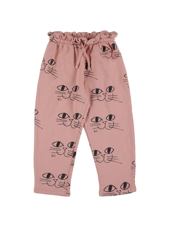 Bobo Choses: Printed organic cotton sweatpants - kids-girls_0 | Luisa Via Roma
