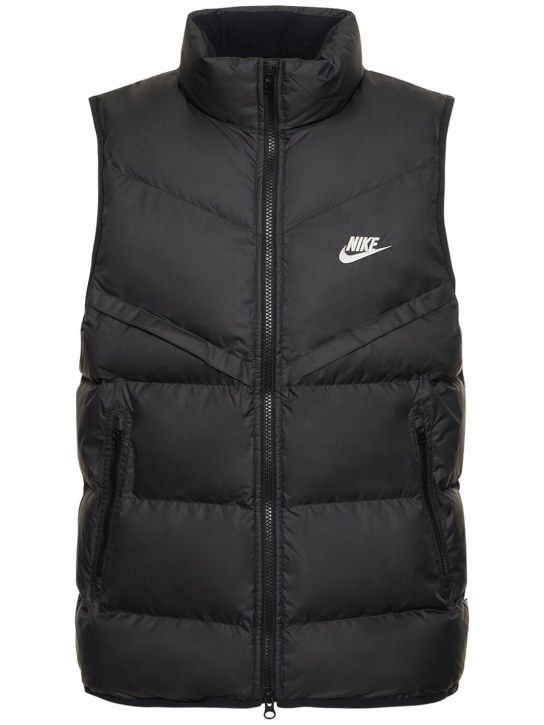 Nike: Storm-Fit Windrunner nylon vest - Black/Black/Sai - men_0 | Luisa Via Roma
