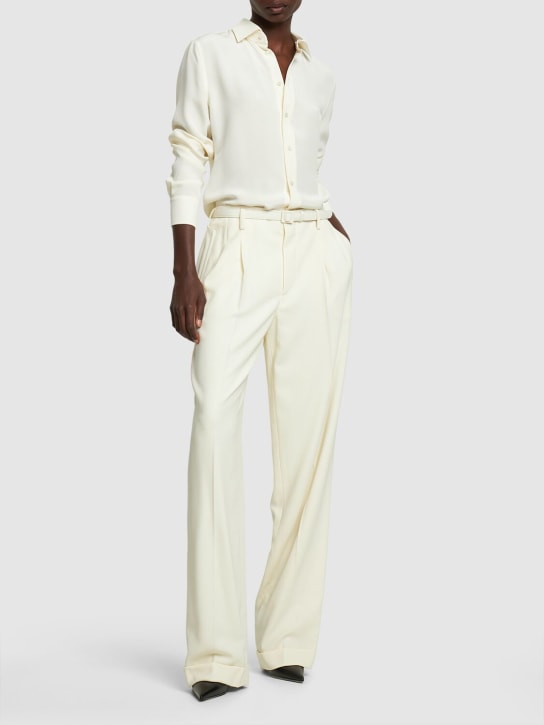 Ralph Lauren Collection: Camicia regular fit in seta - women_1 | Luisa Via Roma