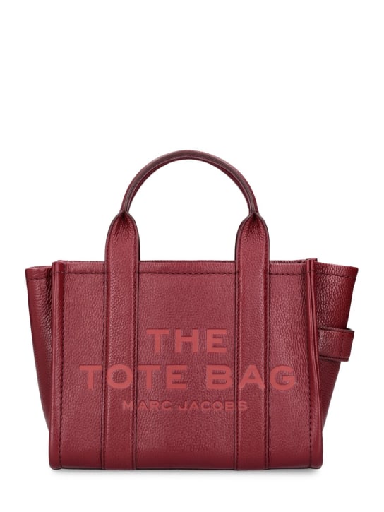 Marc Jacobs: The Small Tote レザーバッグ - レッド - women_0 | Luisa Via Roma
