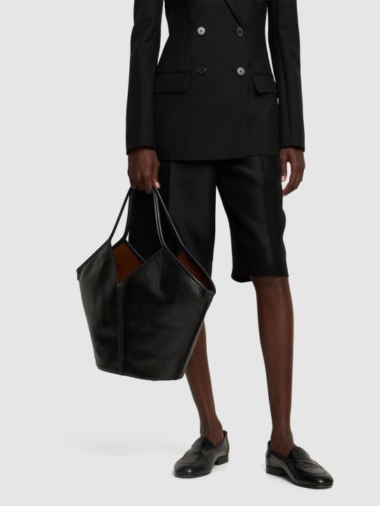 Hereu: Calella distressed leather tote bag - Black - women_1 | Luisa Via Roma