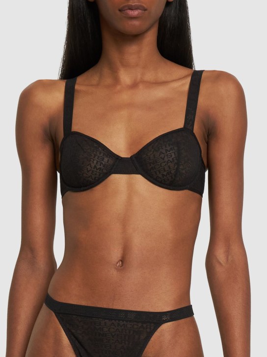 Stella McCartney: Spitzentanga - Schwarz - women_1 | Luisa Via Roma