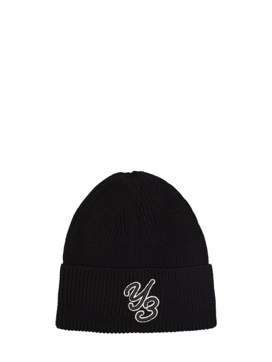 Logo beanie hat - Y-3 - Men | Luisaviaroma