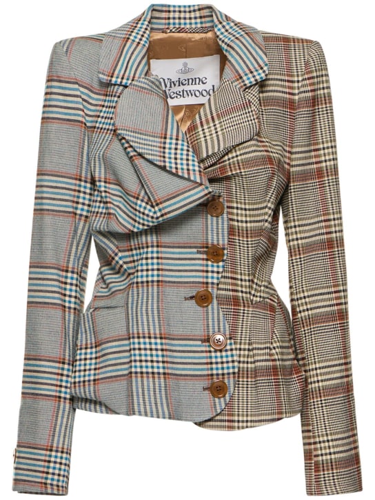 Drunken tartan single breasted blazer - Vivienne Westwood - Women ...