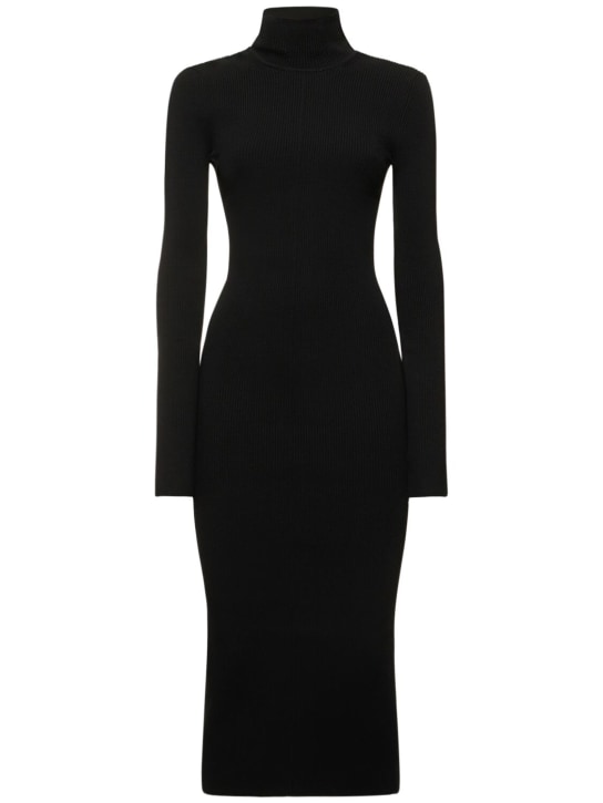 Marc Jacobs: Reversible knit dress - Siyah - women_0 | Luisa Via Roma
