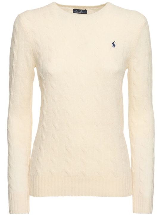 Polo Ralph Lauren: Suéter Julianna de punto de lana y cashmere - Crema - women_0 | Luisa Via Roma