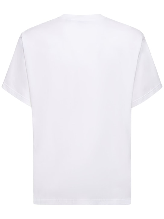 Burberry: Tempah embroidered cotton t-shirt - White - men_4 | Luisa Via Roma
