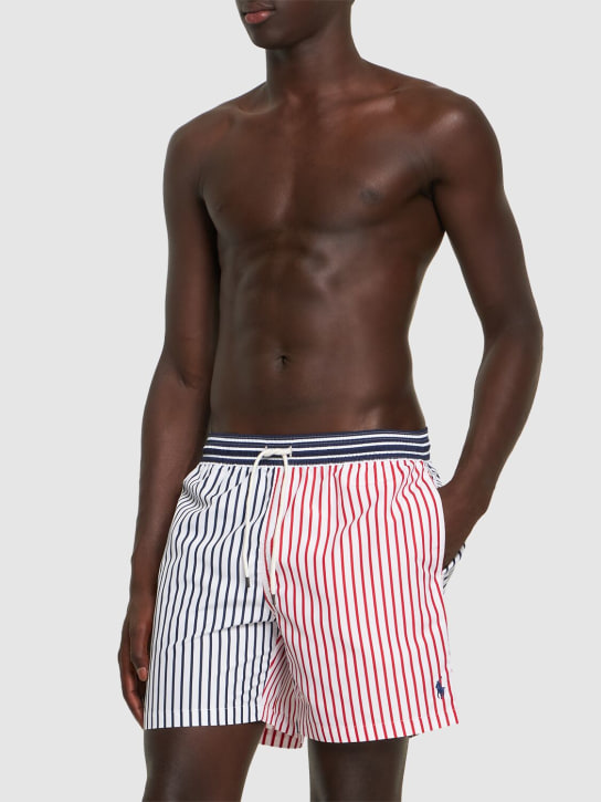 Polo Ralph Lauren: Striped tech swim shorts - men_1 | Luisa Via Roma