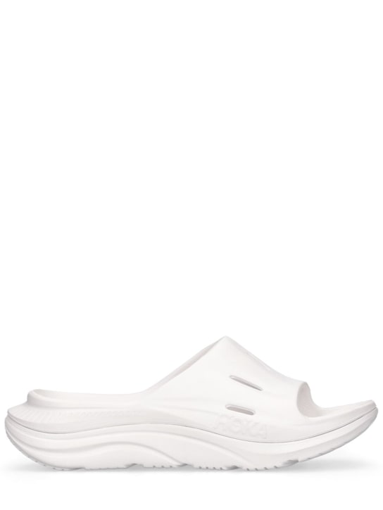 Hoka: Ora Recovery Slide 3 sandals - White - women_0 | Luisa Via Roma