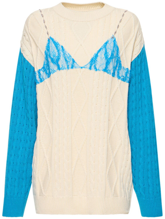 Tess lace on cotton sweater - Andersson Bell - Women | Luisaviaroma